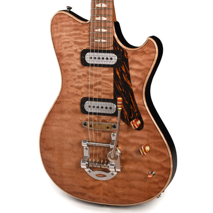 Powers Electric A-Type Select Quilted Maple "A500" 500th Guitar Pale Ale w/FF42 Pickups Electric Guitars / Solid Body