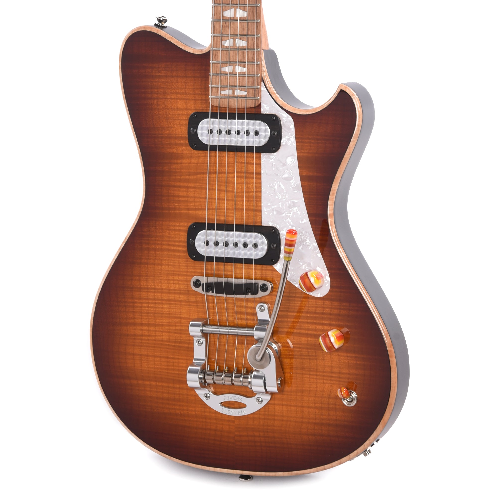 Powers Electric A-Type Select Sweat Tea Orange w/FF42 Pickups Electric Guitars / Solid Body