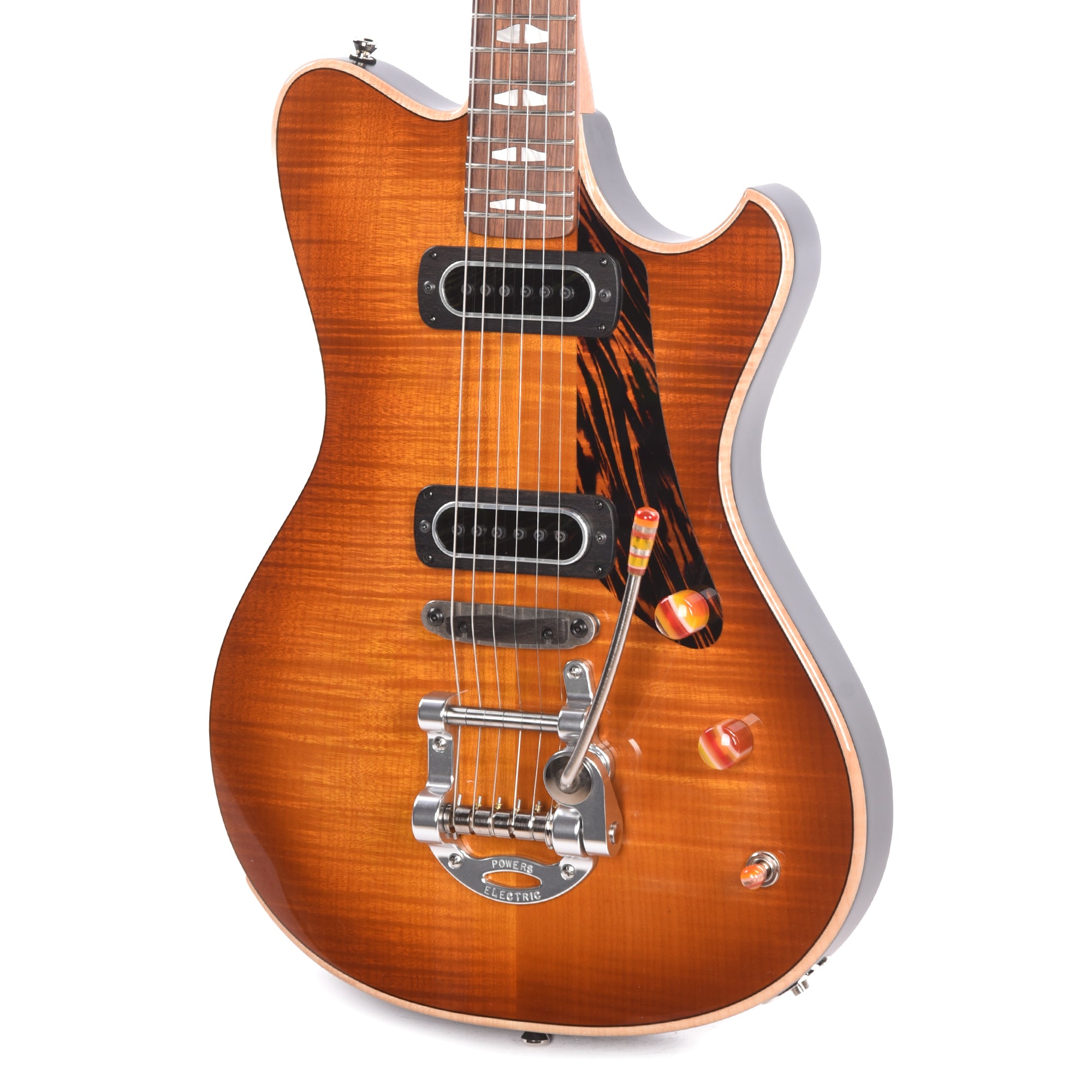 Powers Electric A-Type Select Sweet Tea Orange w/PF42 Pickups Electric Guitars / Solid Body