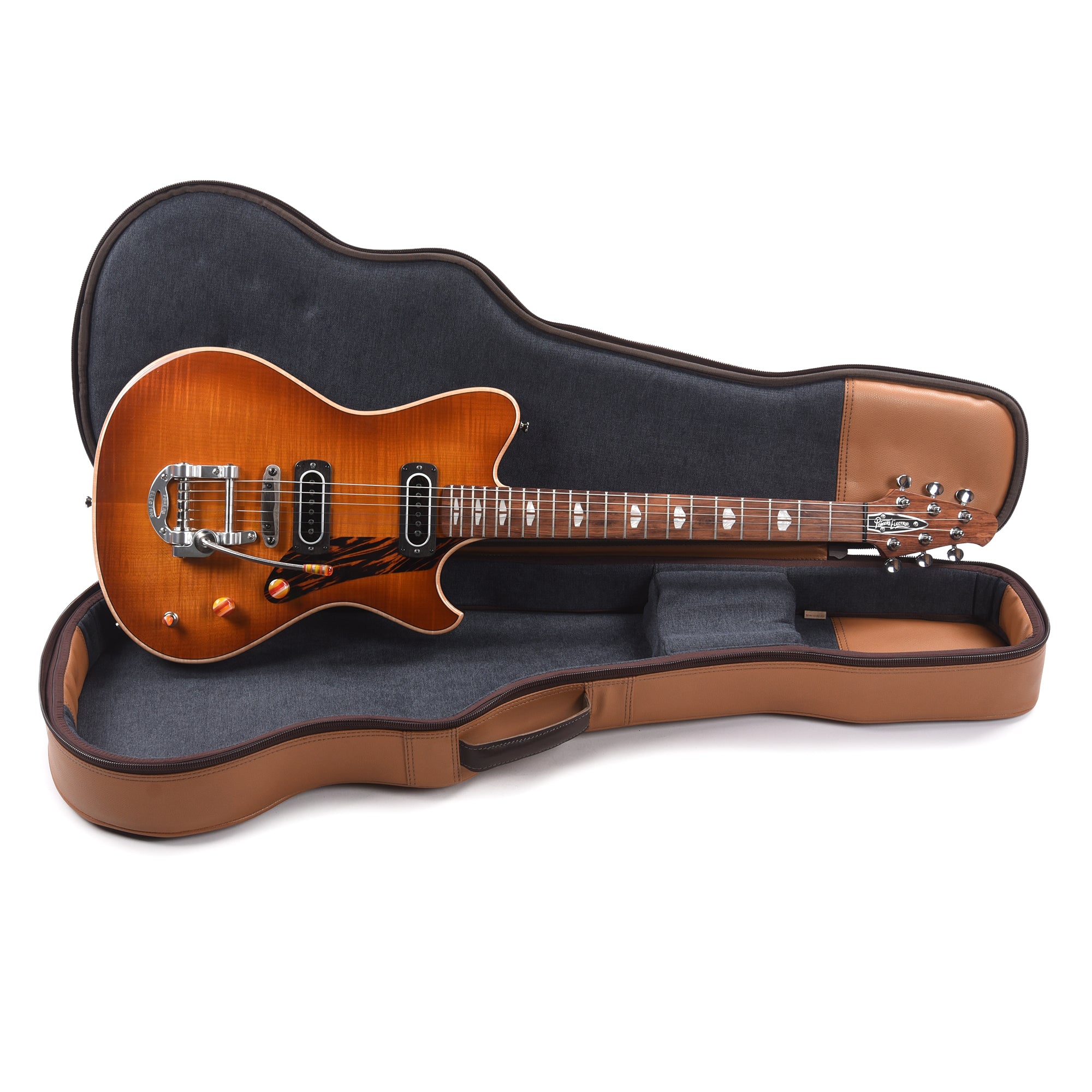 Powers Electric A-Type Select Sweet Tea Orange w/PF42 Pickups Electric Guitars / Solid Body