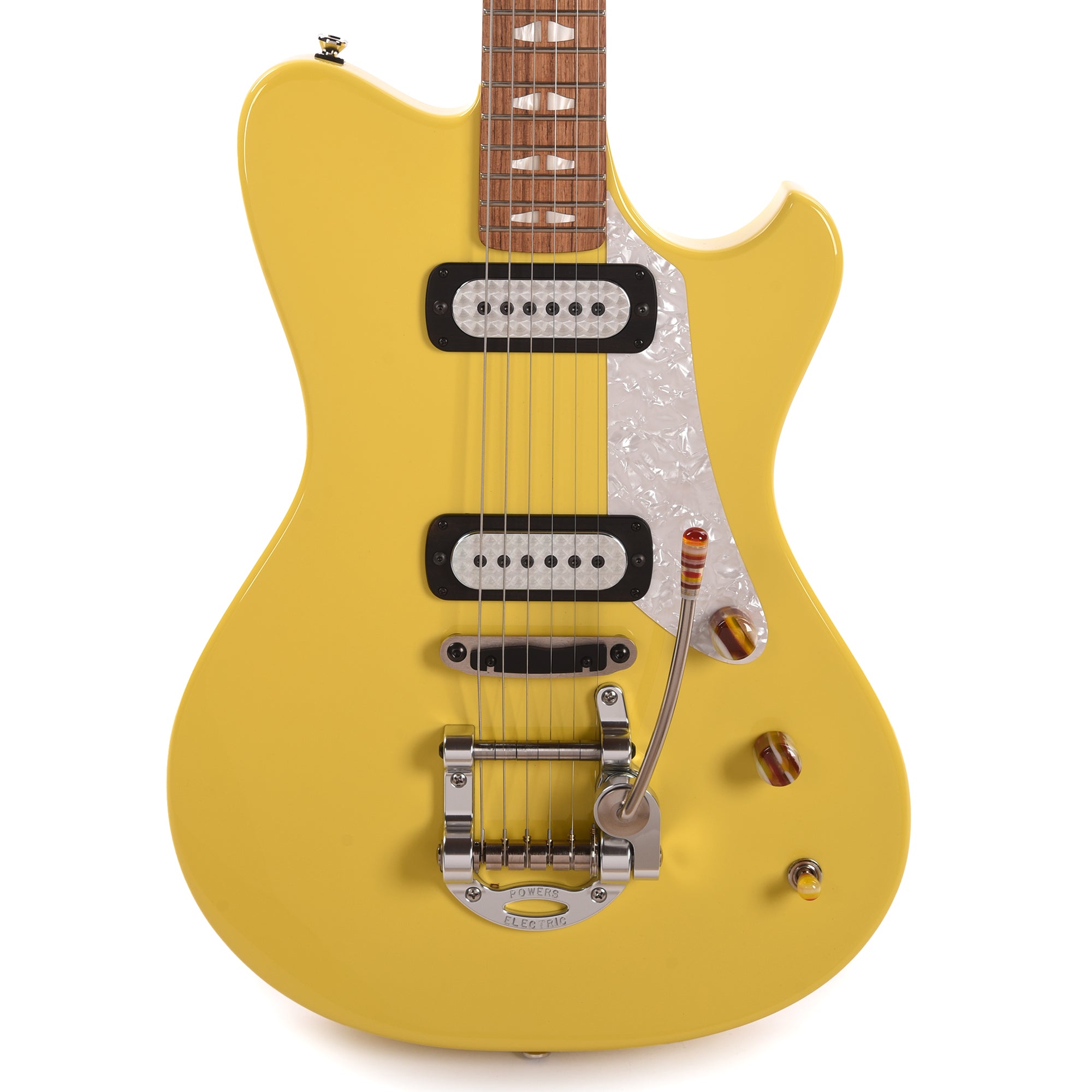 Powers Electric A-Type Summer Yellow w/FF42 Pickups Electric Guitars / Solid Body