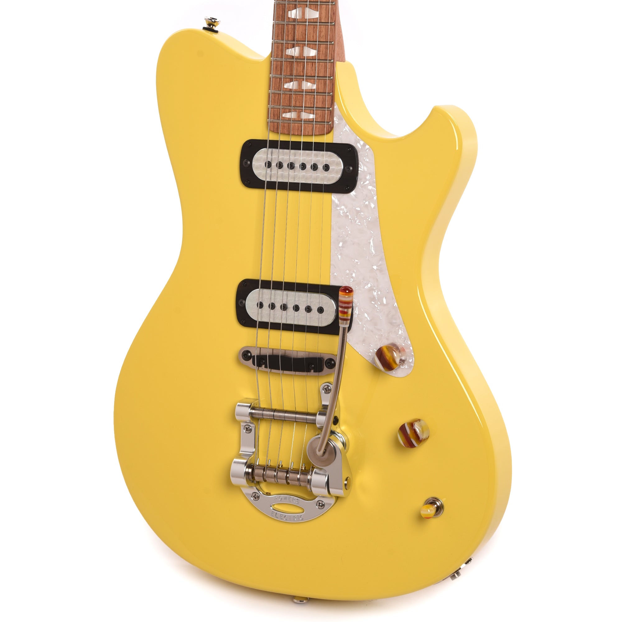 Powers Electric A-Type Summer Yellow w/FF42 Pickups Electric Guitars / Solid Body