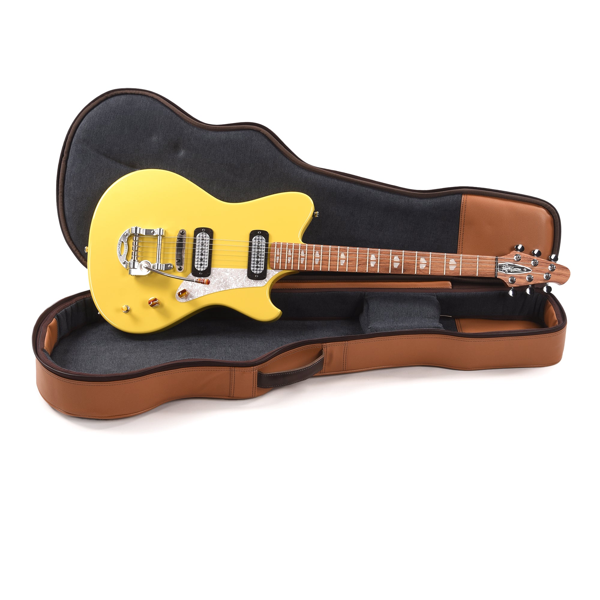 Powers Electric A-Type Summer Yellow w/FF42 Pickups Electric Guitars / Solid Body
