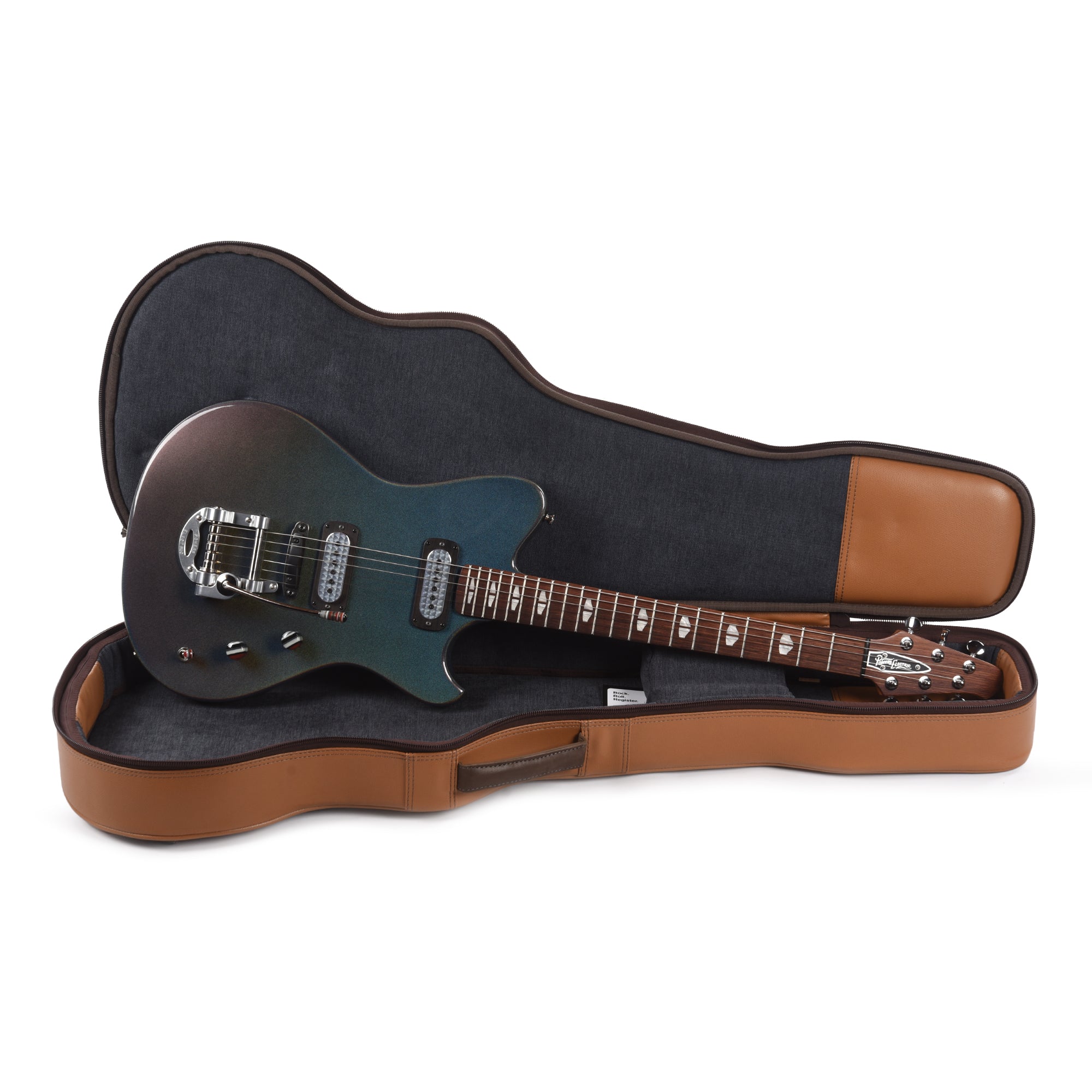 Powers Electric A-Type Thundercloud Pearl Chroma Stratus w/FF42 Pickups Electric Guitars / Solid Body