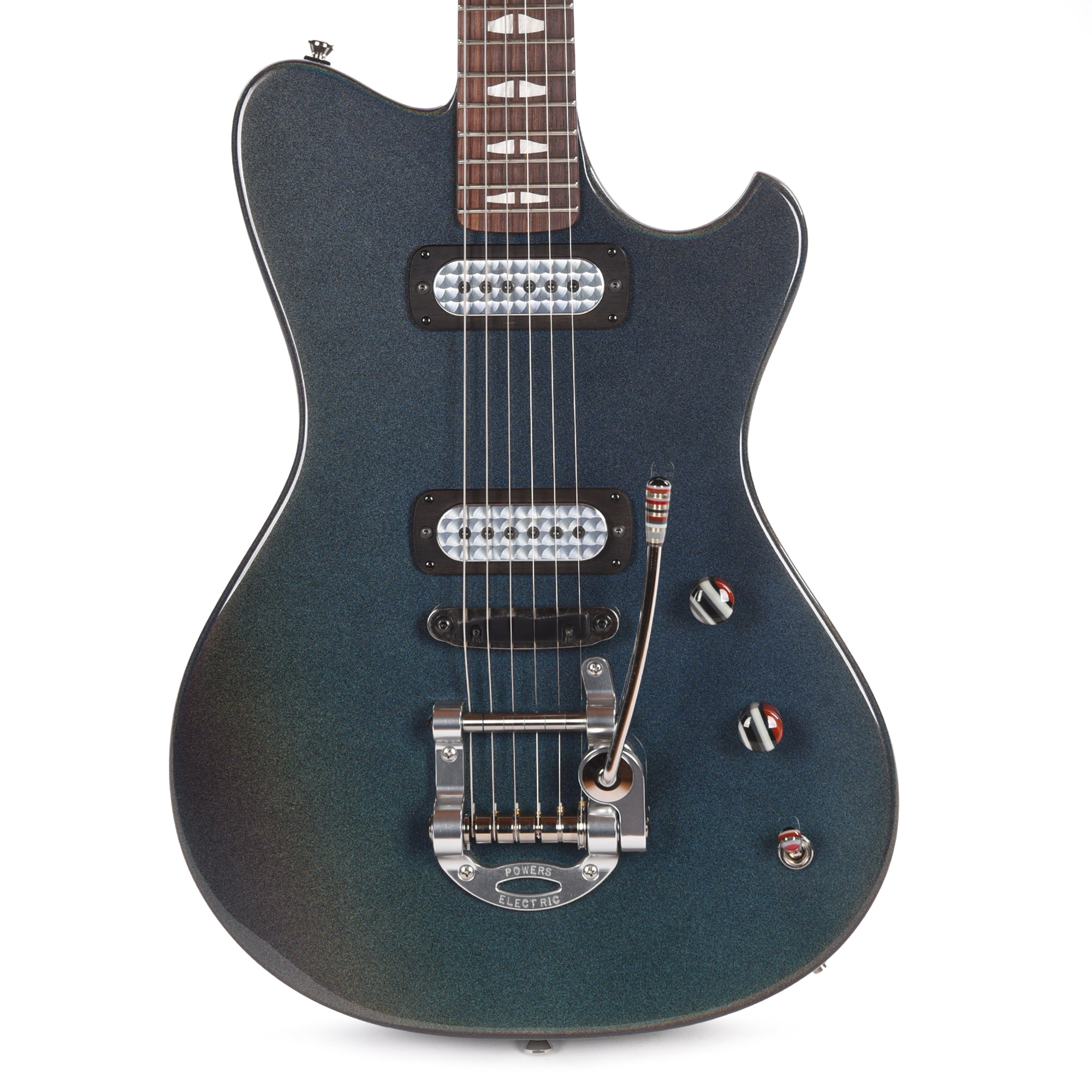 Powers Electric A-Type Thundercloud Pearl Chroma Stratus w/FF42 Pickups Electric Guitars / Solid Body