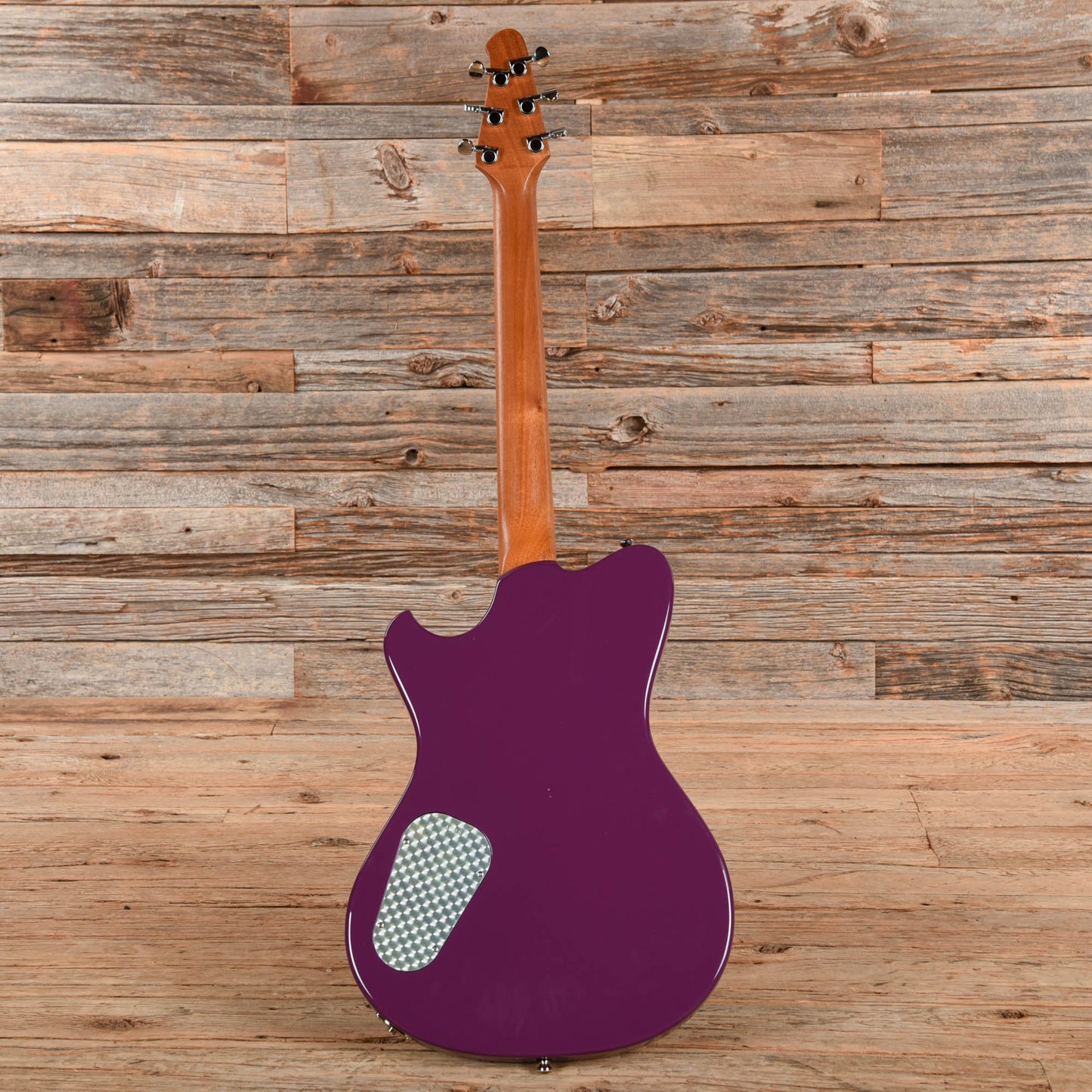 Powers Electric A-Type Two-Tone Aubergine Top & Ruby Star Back/Sides w/PF42 Pickups Electric Guitars / Solid Body
