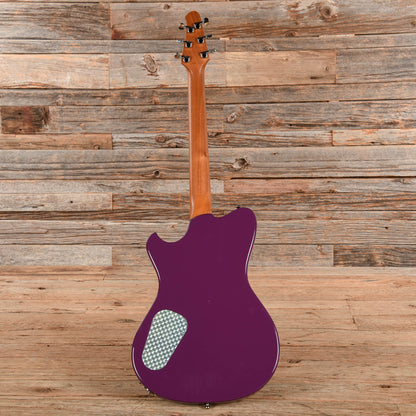 Powers Electric A-Type Two-Tone Aubergine Top & Ruby Star Back/Sides w/PF42 Pickups Electric Guitars / Solid Body