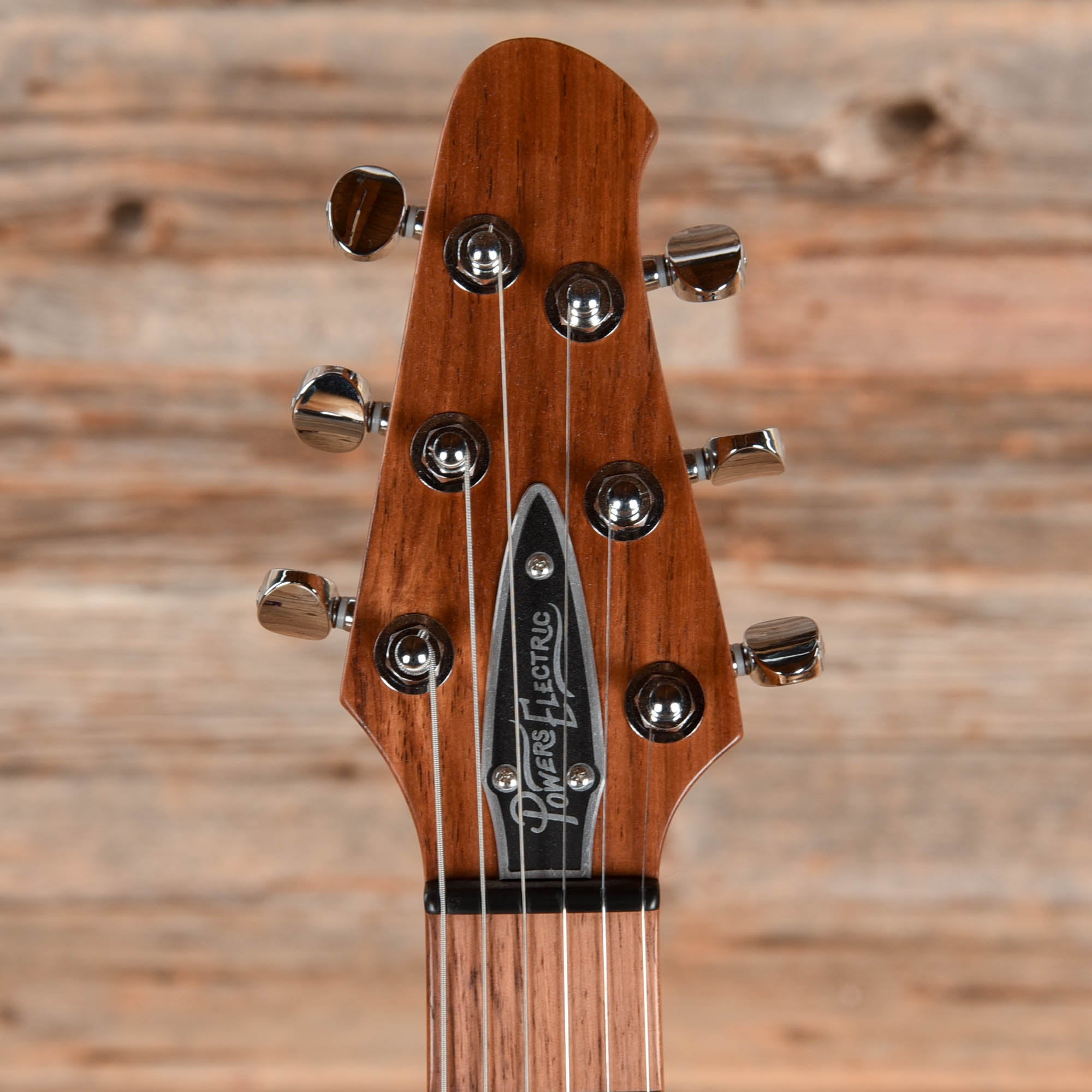 Powers Electric A-Type Two-Tone Aubergine Top & Ruby Star Back/Sides w/PF42 Pickups Electric Guitars / Solid Body