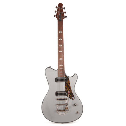 Powers Electric A-Type Two-Tone Dolomite Silver Top & London Grey Back/Sides w/PF42 Pickups Electric Guitars / Solid Body