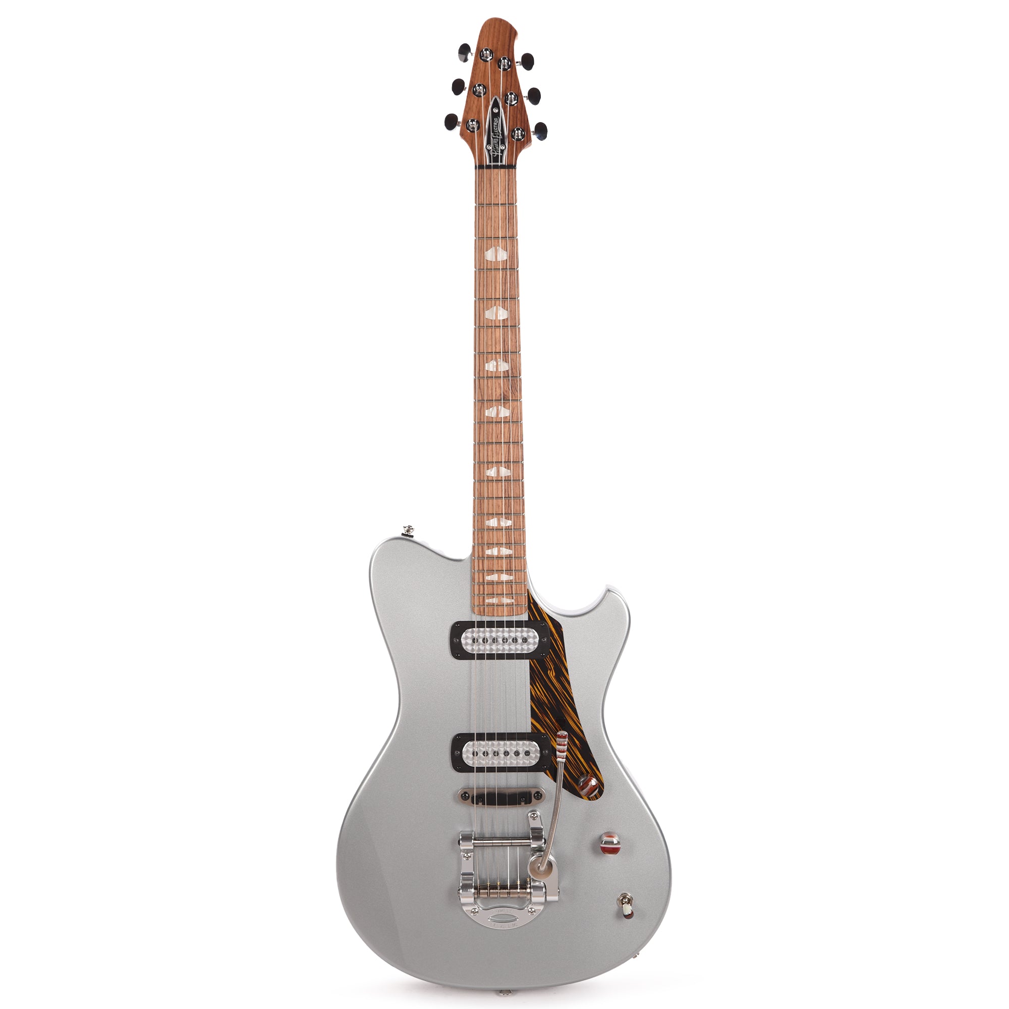 Powers Electric A-Type Dolomite Silver w/FF42 Engine Turned Pickups