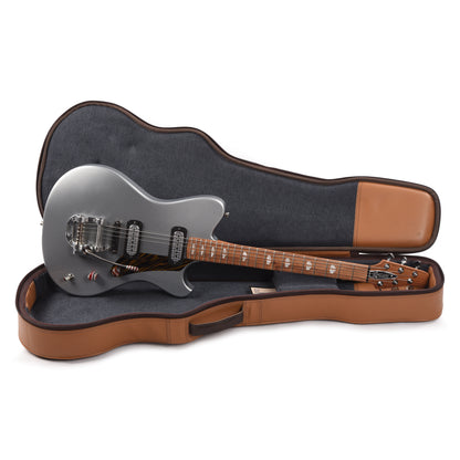 Powers Electric A-Type Dolomite Silver w/FF42 Engine Turned Pickups