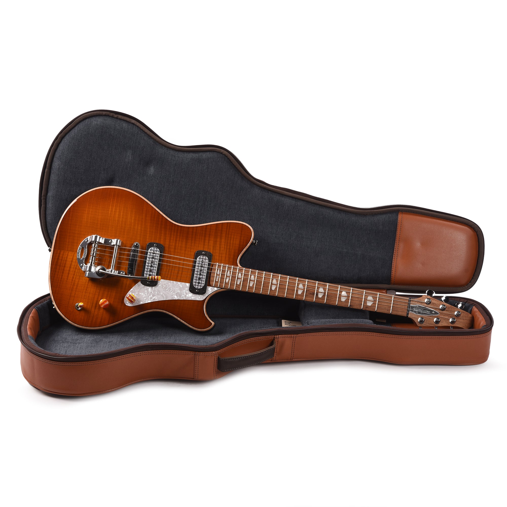 Powers Electric A-Type Select Sweet Tea Orange CamTail w/FF42 Pickups