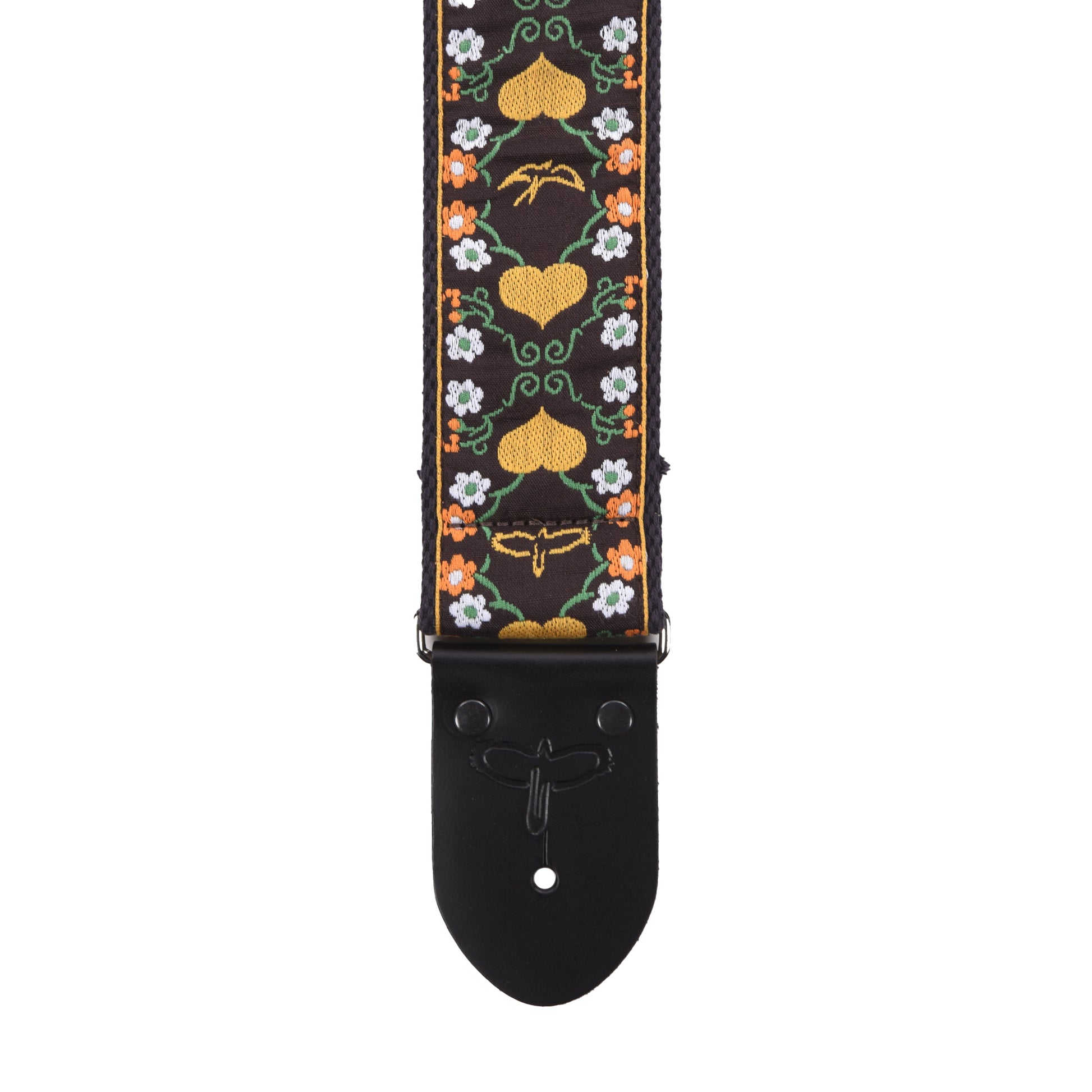 PRS 2.5" Retro Guitar Strap Floral Yellow Accessories / Straps