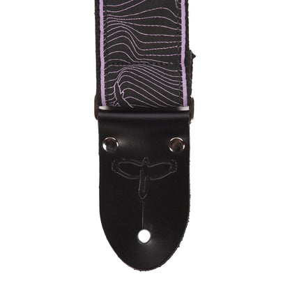 PRS 2" Deluxe Retro Strap Custom Jacquard Violet Pulsar Birds Accessories / Straps