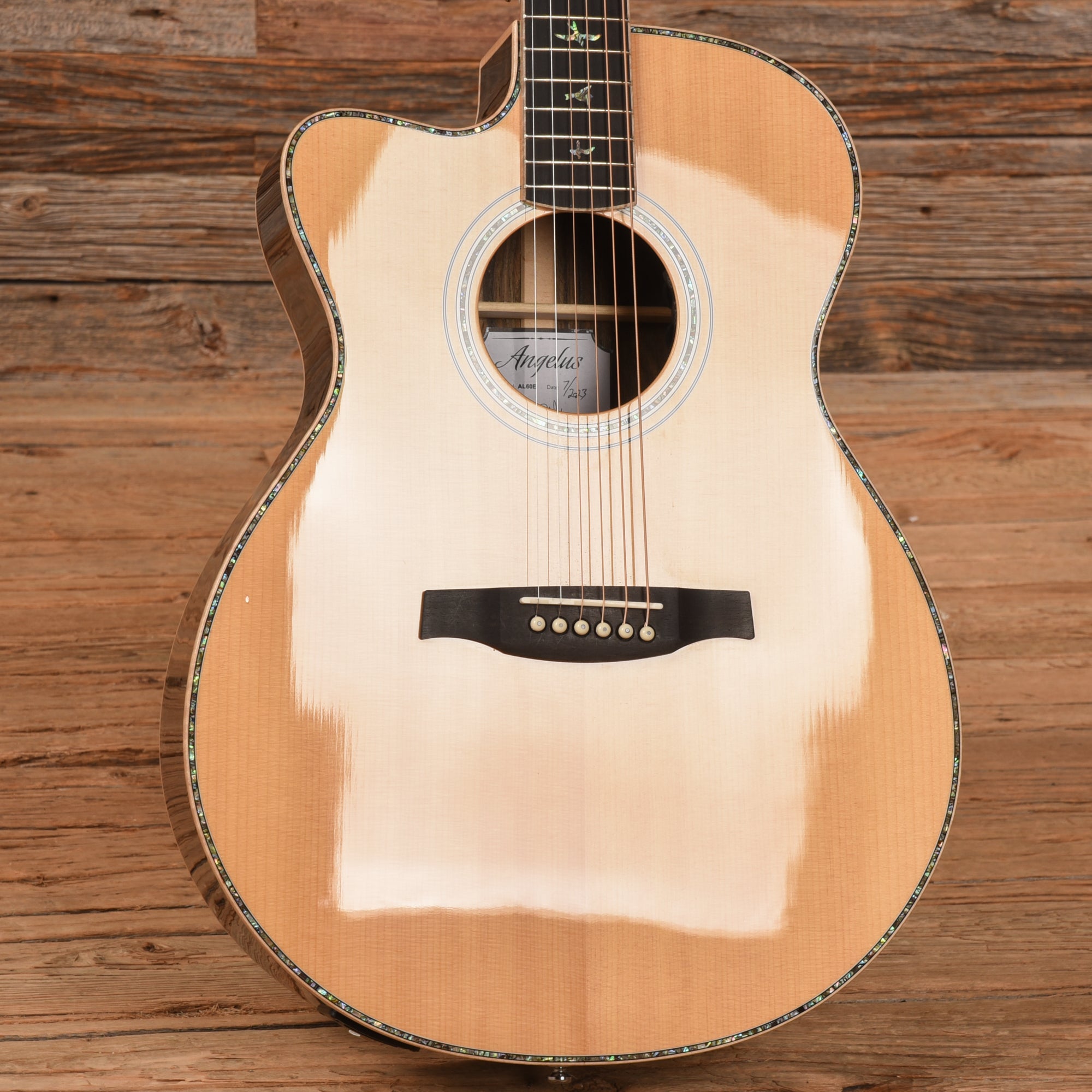 PRS SE Angelus AL60E Natural  LEFTY Acoustic Guitars / Built-in Electronics