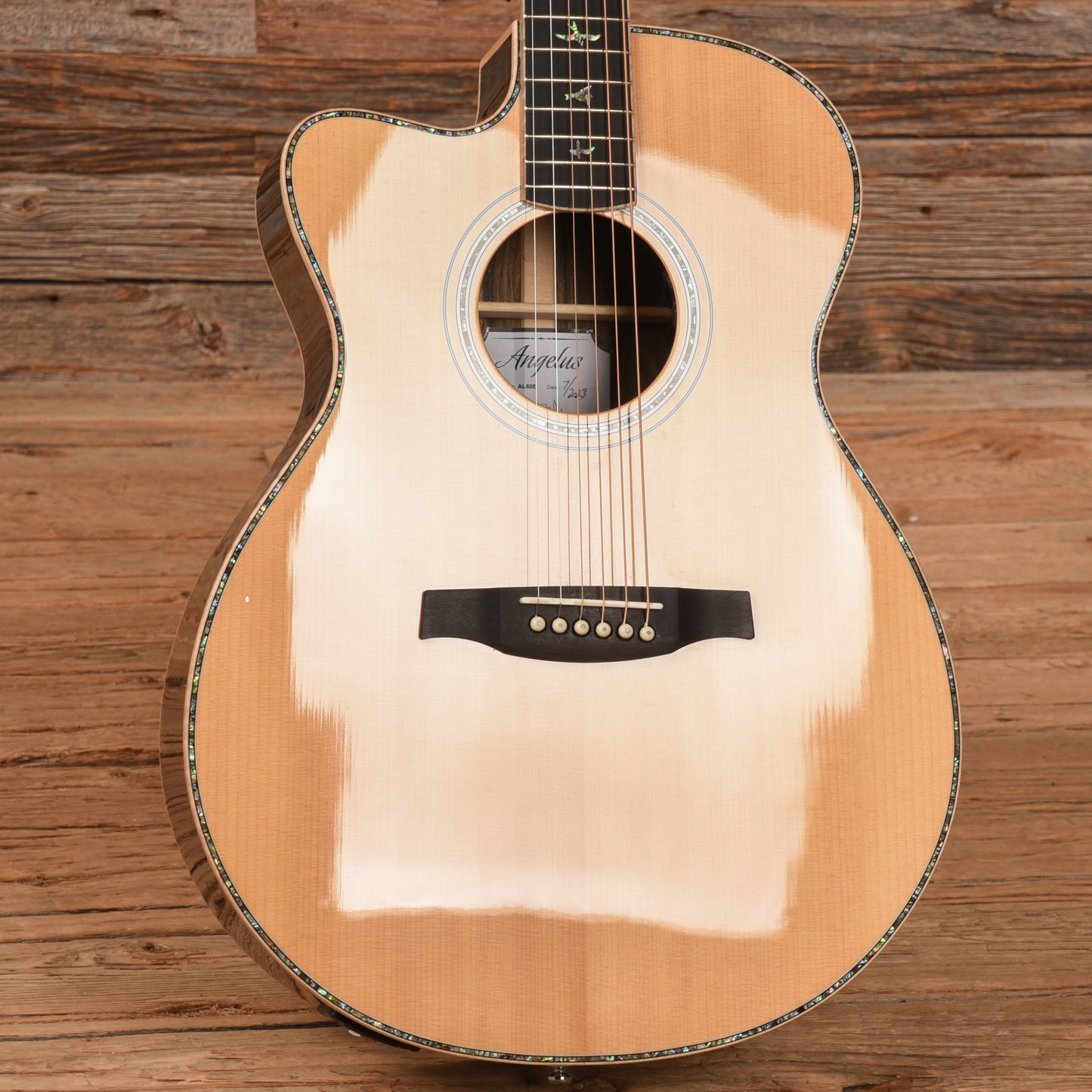 PRS SE Angelus AL60E Natural  LEFTY Acoustic Guitars / Built-in Electronics