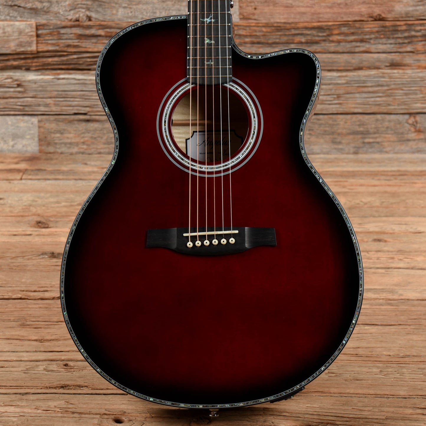 PRS SE A50E Angelus Red Burst 2021 Acoustic Guitars / OM and Auditorium