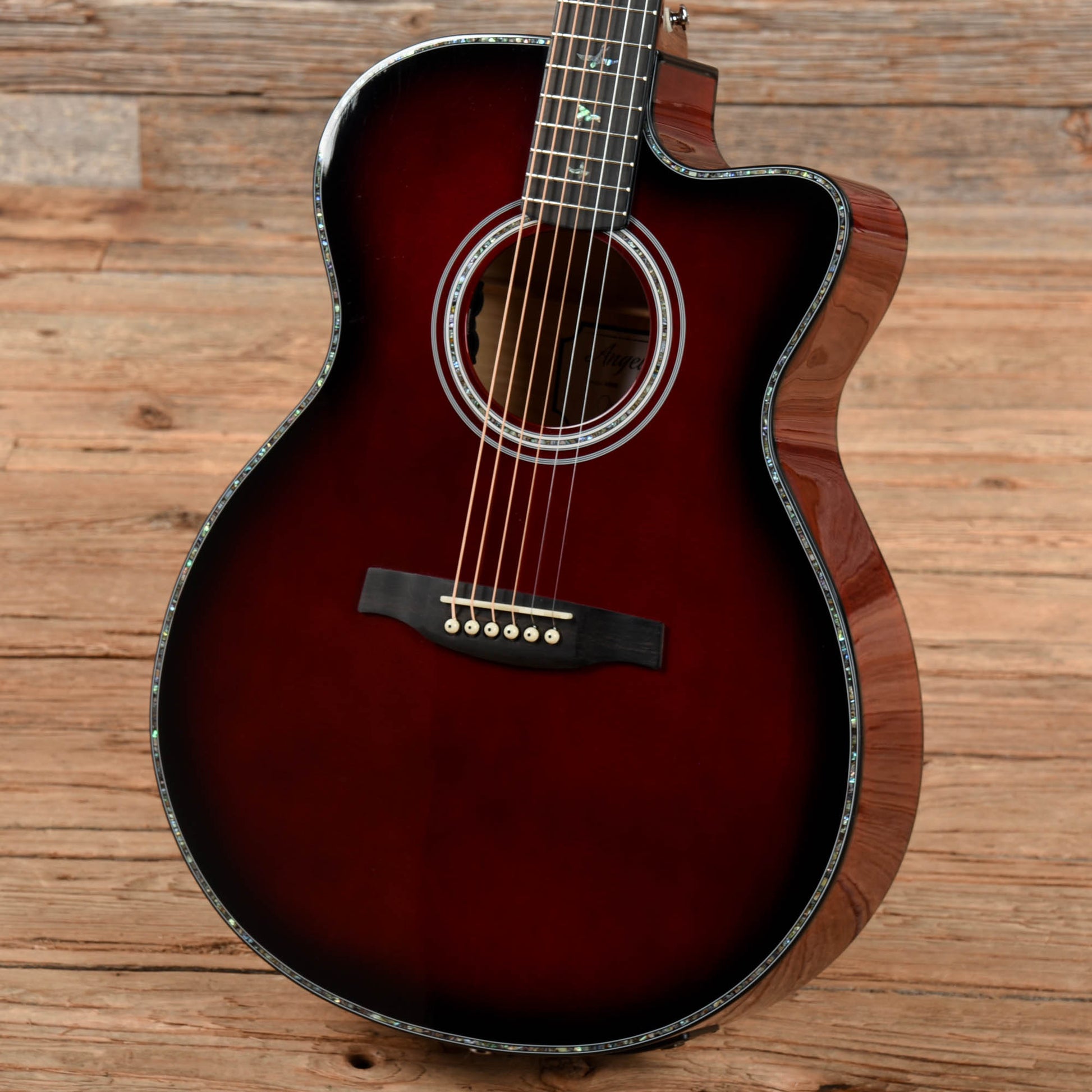 PRS SE A50E Angelus Red Burst 2021 Acoustic Guitars / OM and Auditorium