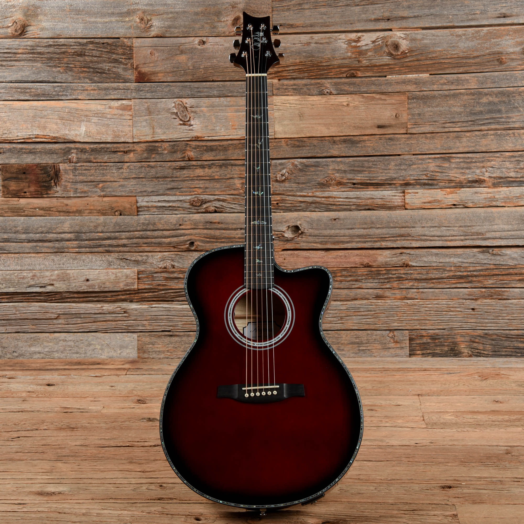 PRS SE A50E Angelus Red Burst 2021 Acoustic Guitars / OM and Auditorium