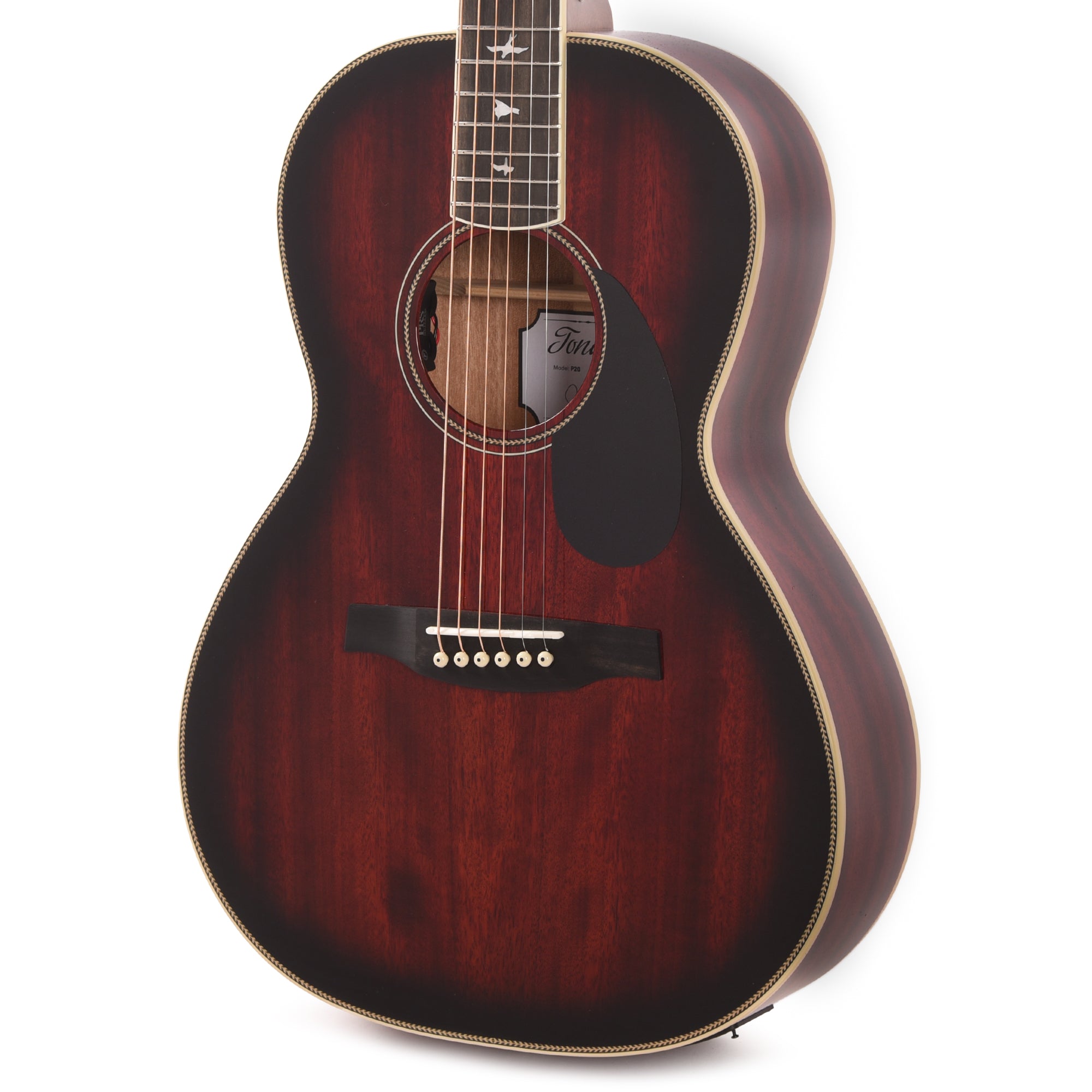 PRS SE P20E Tonare Parlor Fire Red Burst Acoustic Guitars / Parlor