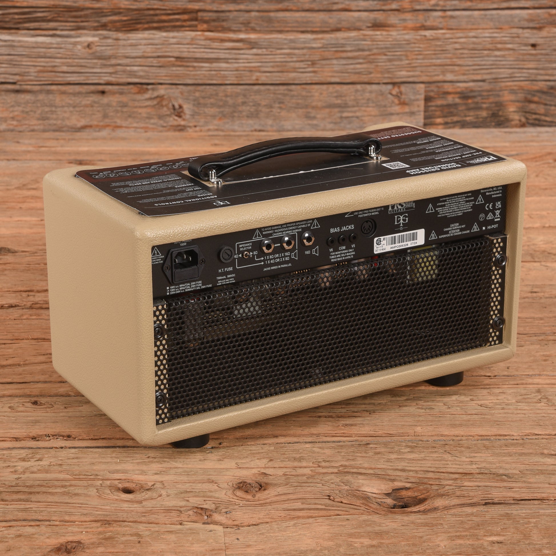 PRS DGT 15 David Grissom Signature 15-Watt Guitar Amp Head Blonde Amps / Guitar Amps / Guitar Cabinets