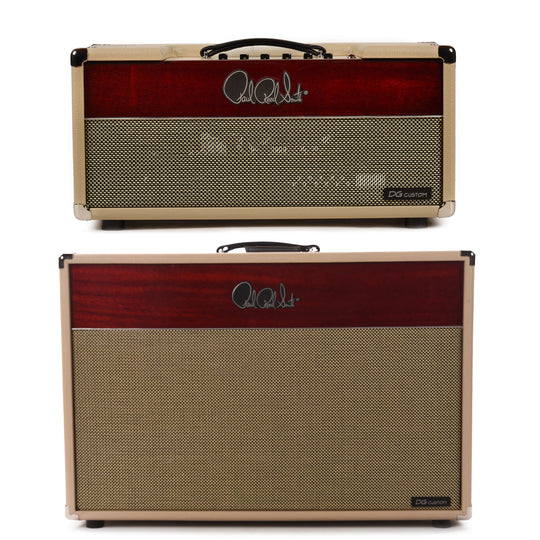 PRS DG Custom David Grissom 30w Amp Head Blonde & Vintage Cherry and 2x12 Cabinet Blonde & Vintage Cherry w/ V30 Speakers Bundle Amps / Guitar Amps / Guitar Heads