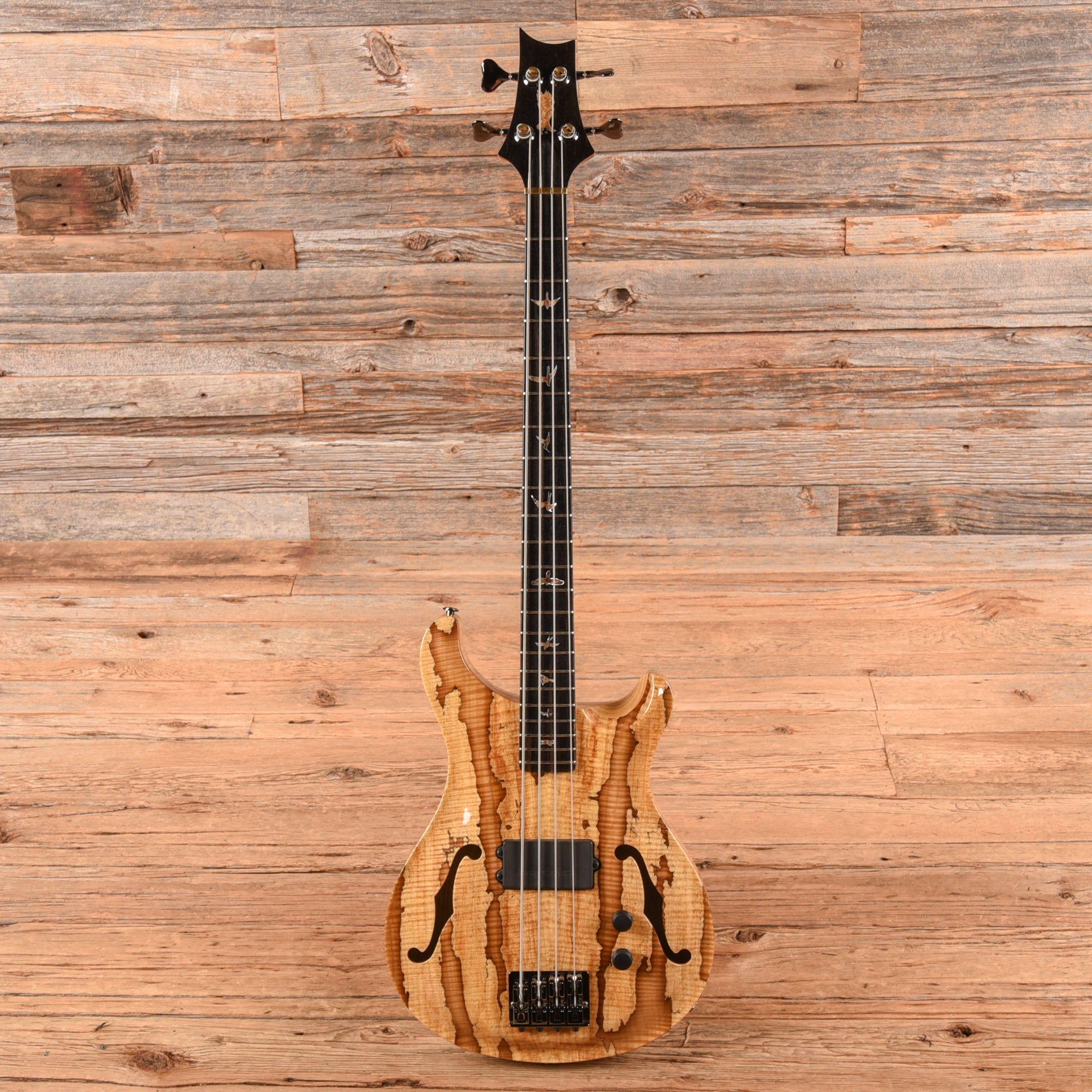 PRS Private Stock Short Scale Hollowbody Bass 4 Natural w/ Smoked Burst 2018 Bass Guitars / 4-String