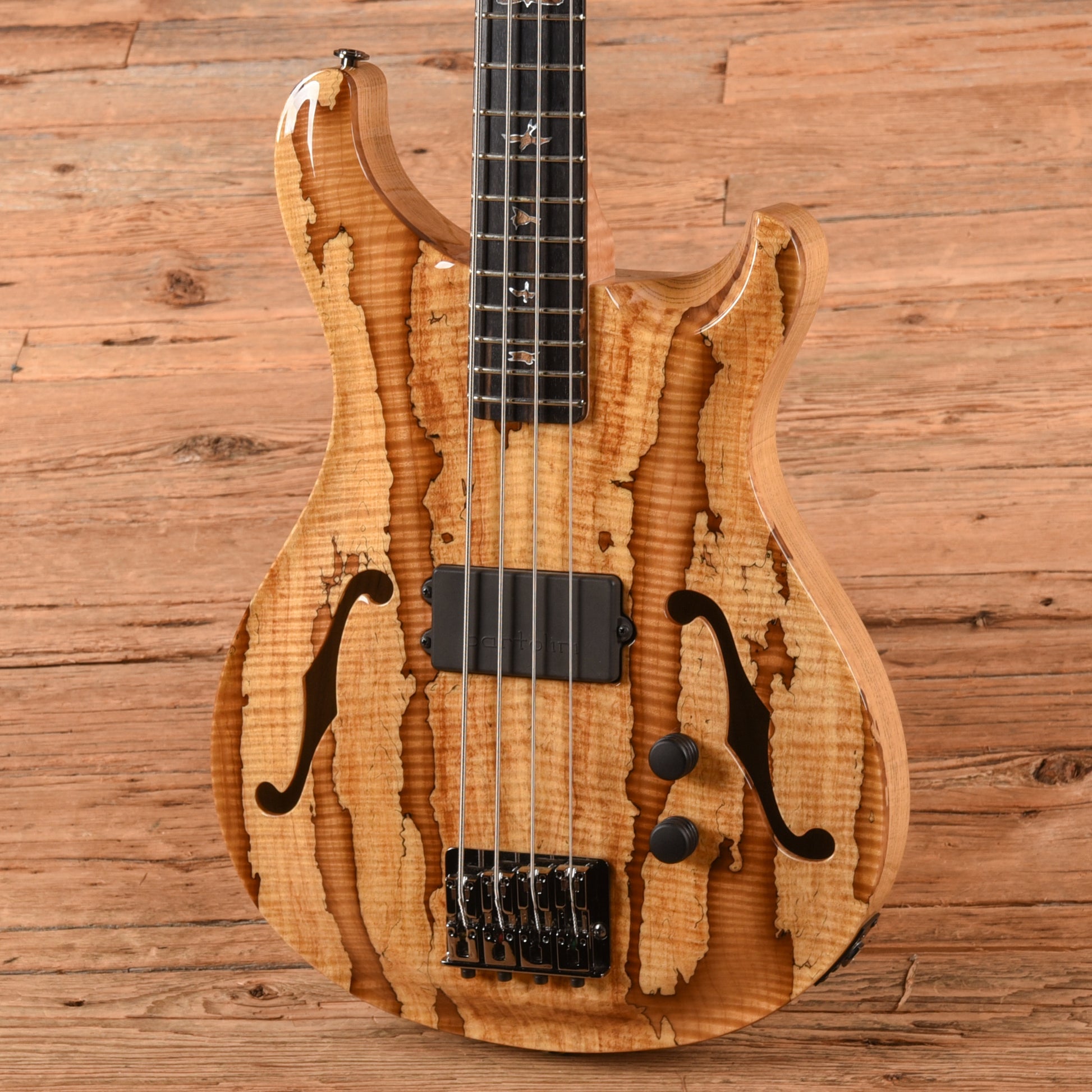 PRS Private Stock Short Scale Hollowbody Bass 4 Natural w/ Smoked Burst 2018 Bass Guitars / 4-String