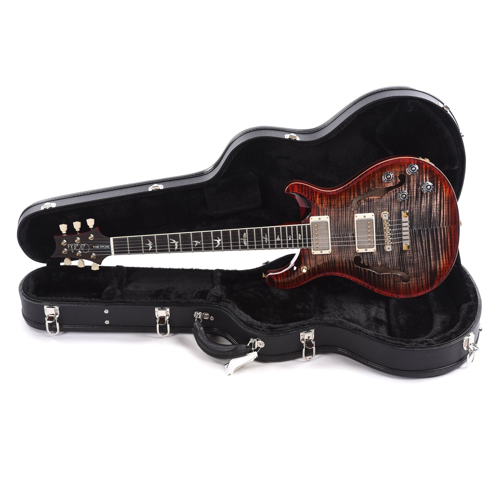 PRS McCarty 594 Hollowbody II 10 Charcoal Cherry Burst Electric Guitars / Hollow Body