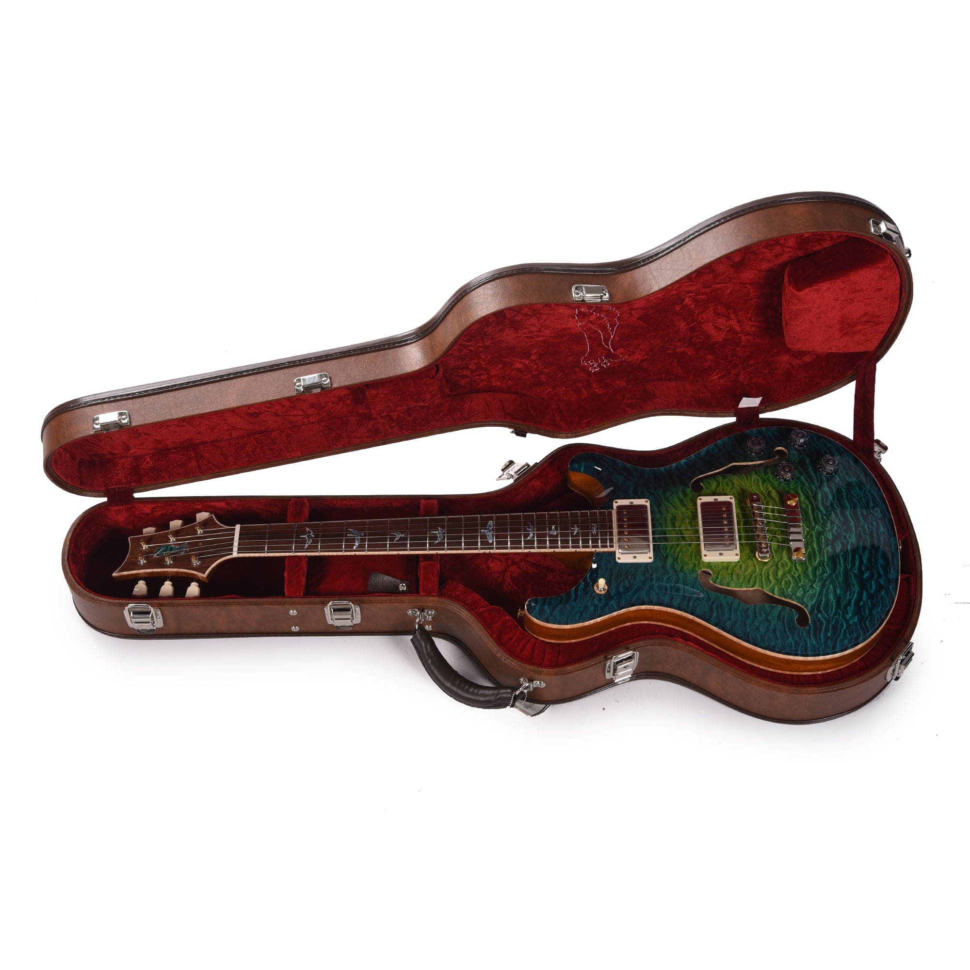 PRS Private Stock McCarty 594 Hollowbody II Quilted Maple Laguna Glow w/Madagascar Rosewood Fingerboard Electric Guitars / Hollow Body