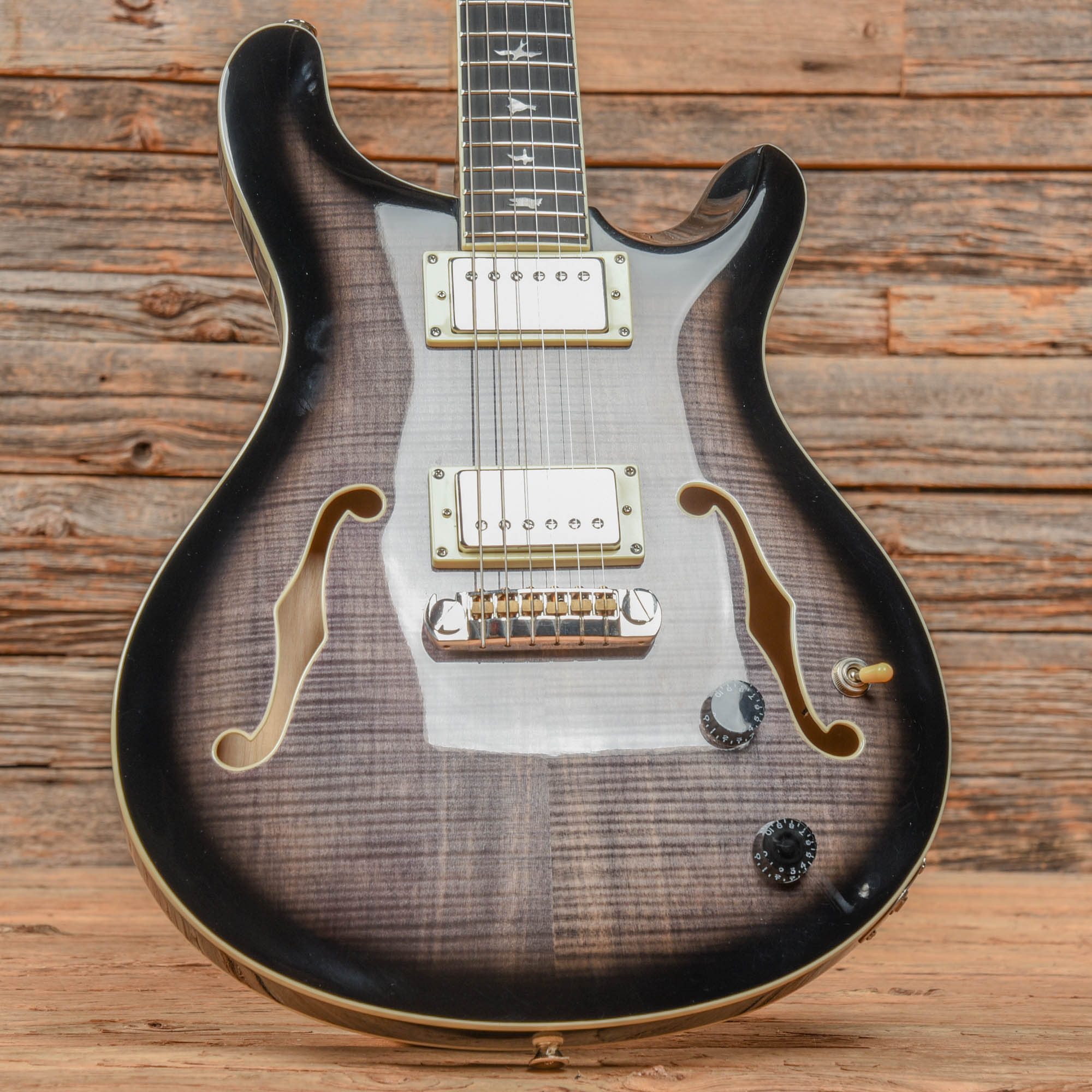 PRS SE Hollowbody II Charcoal Burst Electric Guitars / Hollow Body