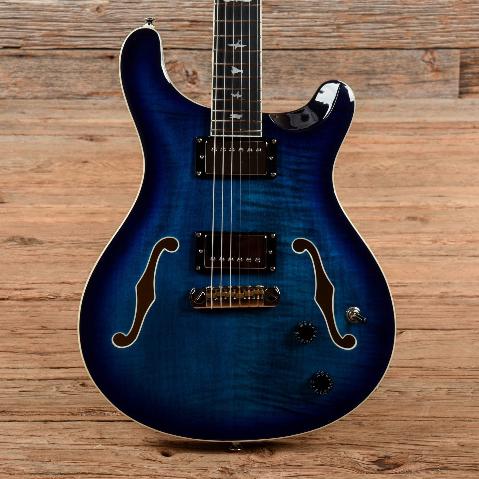 PRS SE Hollowbody II Faded Blue Burst Electric Guitars / Hollow Body