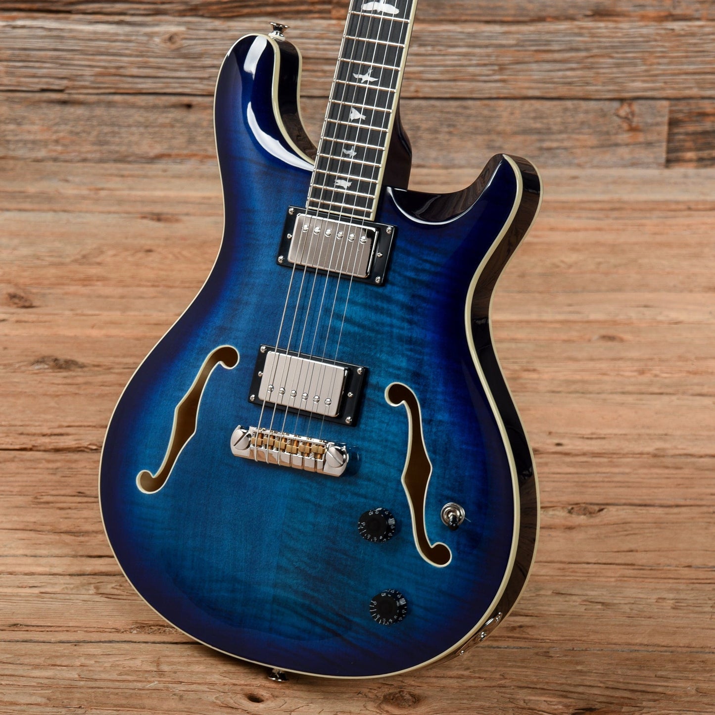 PRS SE Hollowbody II Faded Blue Burst Electric Guitars / Hollow Body