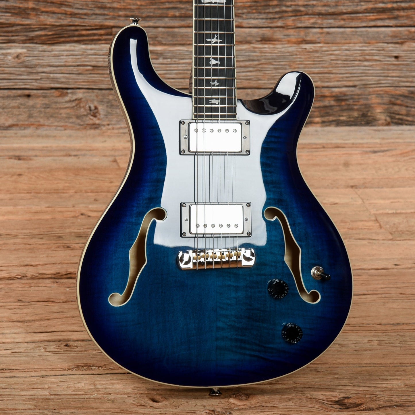 PRS SE Hollowbody II Faded Blue Burst Electric Guitars / Hollow Body