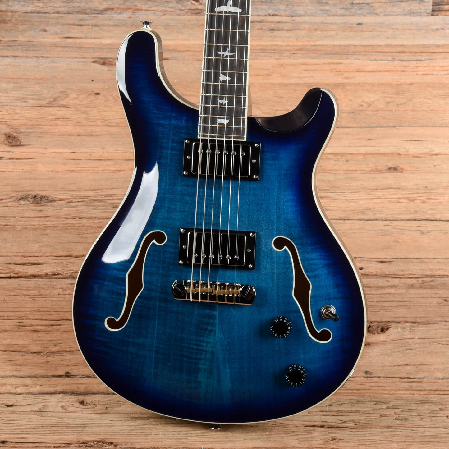 PRS SE Hollowbody II Faded Blue Electric Guitars / Hollow Body