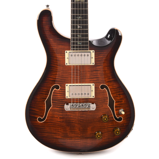 PRS SE Hollowbody II Piezo Orange Tiger Smokeburst Electric Guitars / Hollow Body