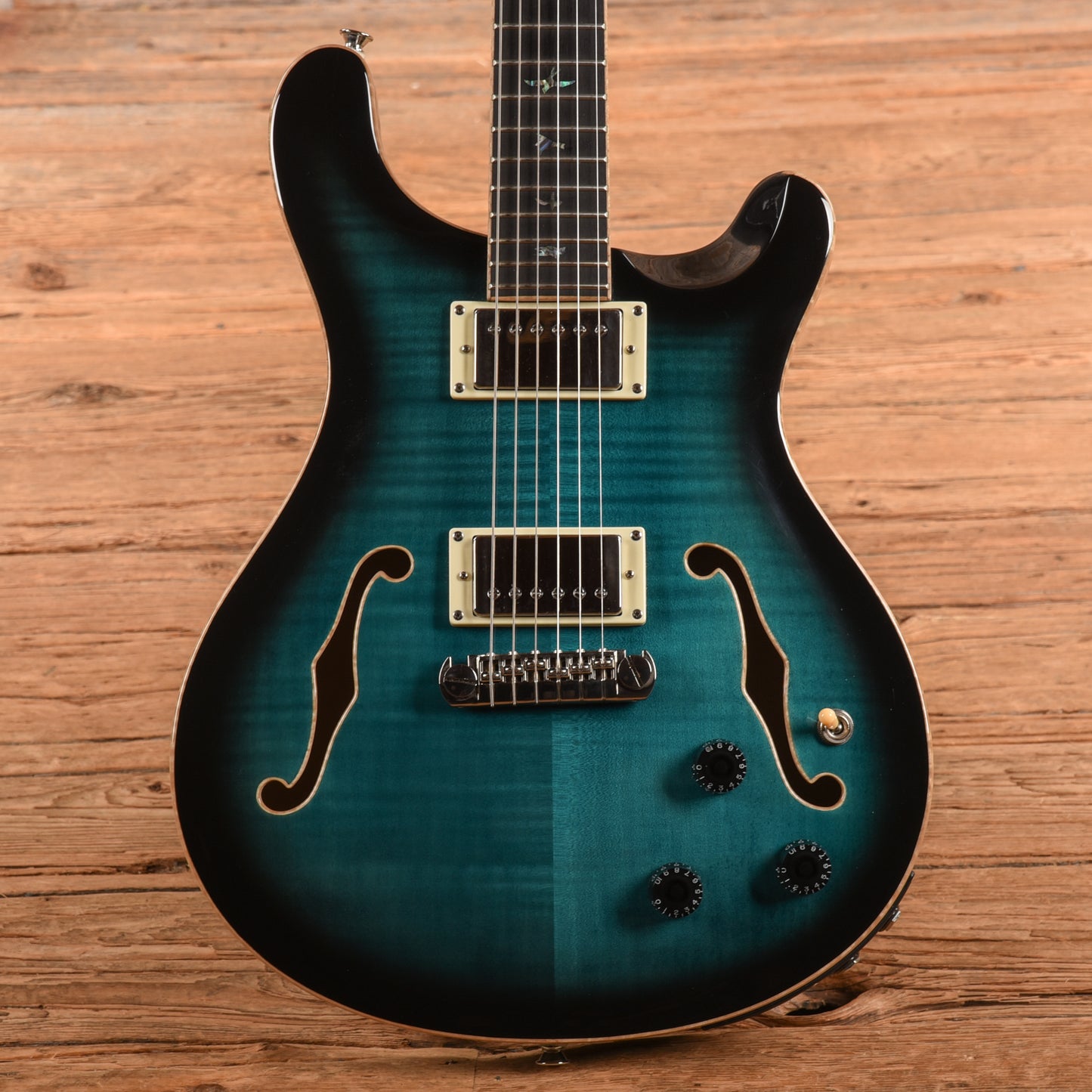 PRS SE Hollowbody II Piezo Peacock Blue 2020 Electric Guitars / Hollow Body
