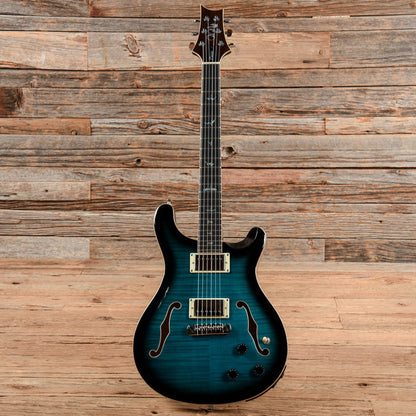 PRS SE Hollowbody II Piezo Peacock Blue Electric Guitars / Hollow Body