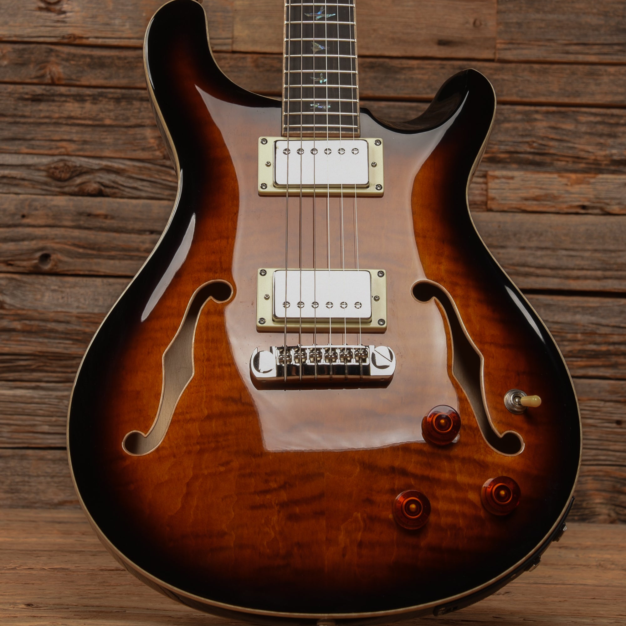 PRS SE Hollowbody II Piezo Sunburst 2021 Electric Guitars / Hollow Body