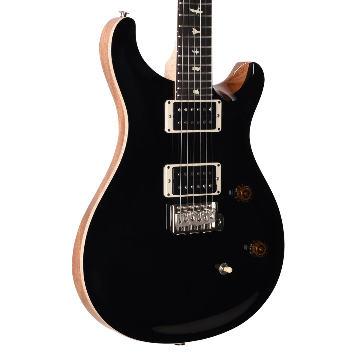 PRS CE 24 Black Top w/Natural Back Electric Guitars