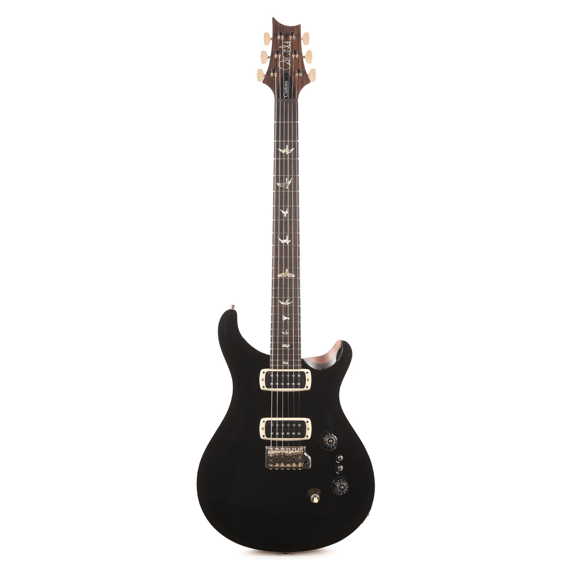 PRS Custom 24-08 Black Top w/Natural Back Electric Guitars