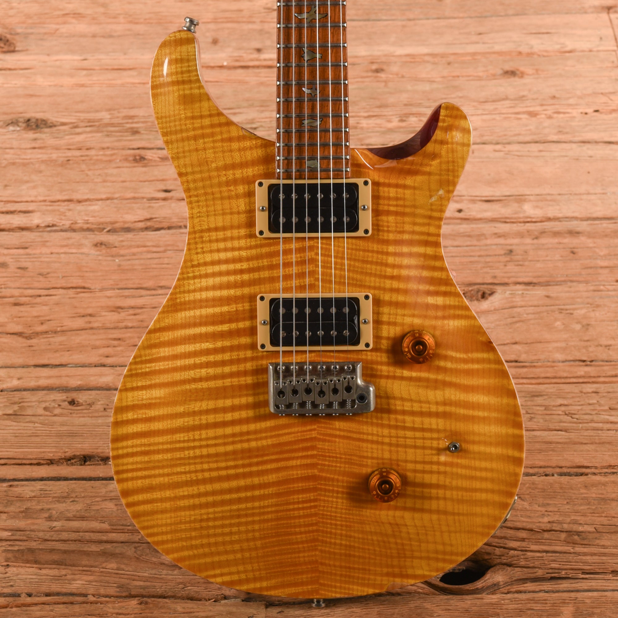 PRS Custom 24 10 Top Vintage Yellow 1991 Electric Guitars