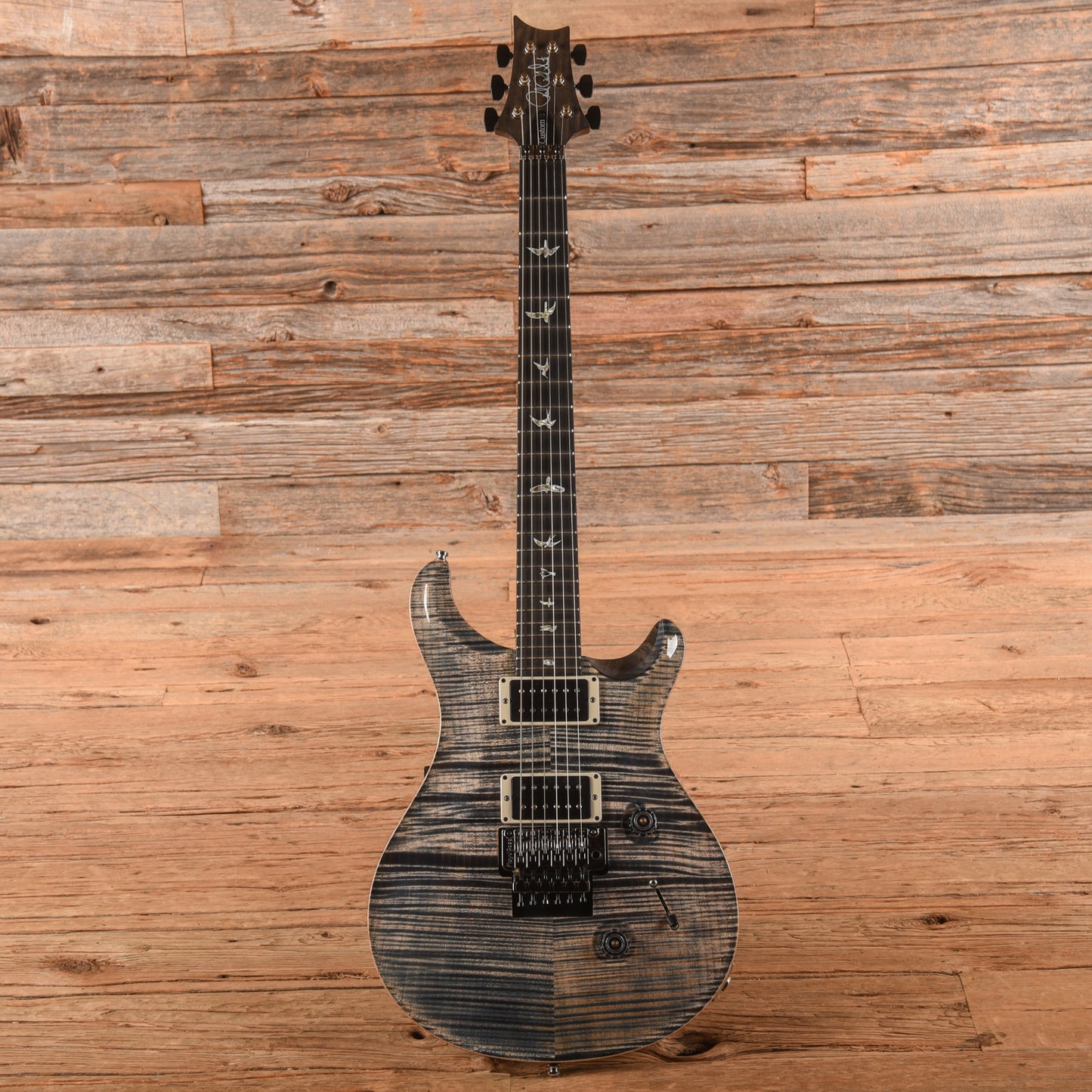 PRS Custom 24 Floyd 10-Top Faded Whale Blue 2024 Electric Guitars
