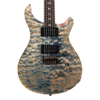 PRS Custom 24 Quilt Artist Top Quilte Maple Top Awabi Birds Private Stock Faded Indigo w/Natural Back Electric Guitars