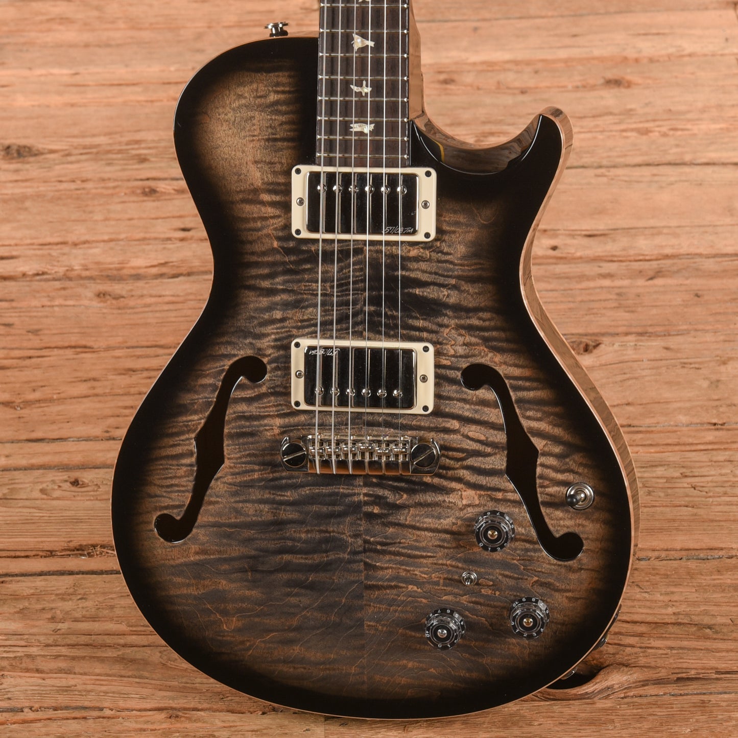 PRS Hollowbody II Piezo Charcoal Burst 2014 Electric Guitars