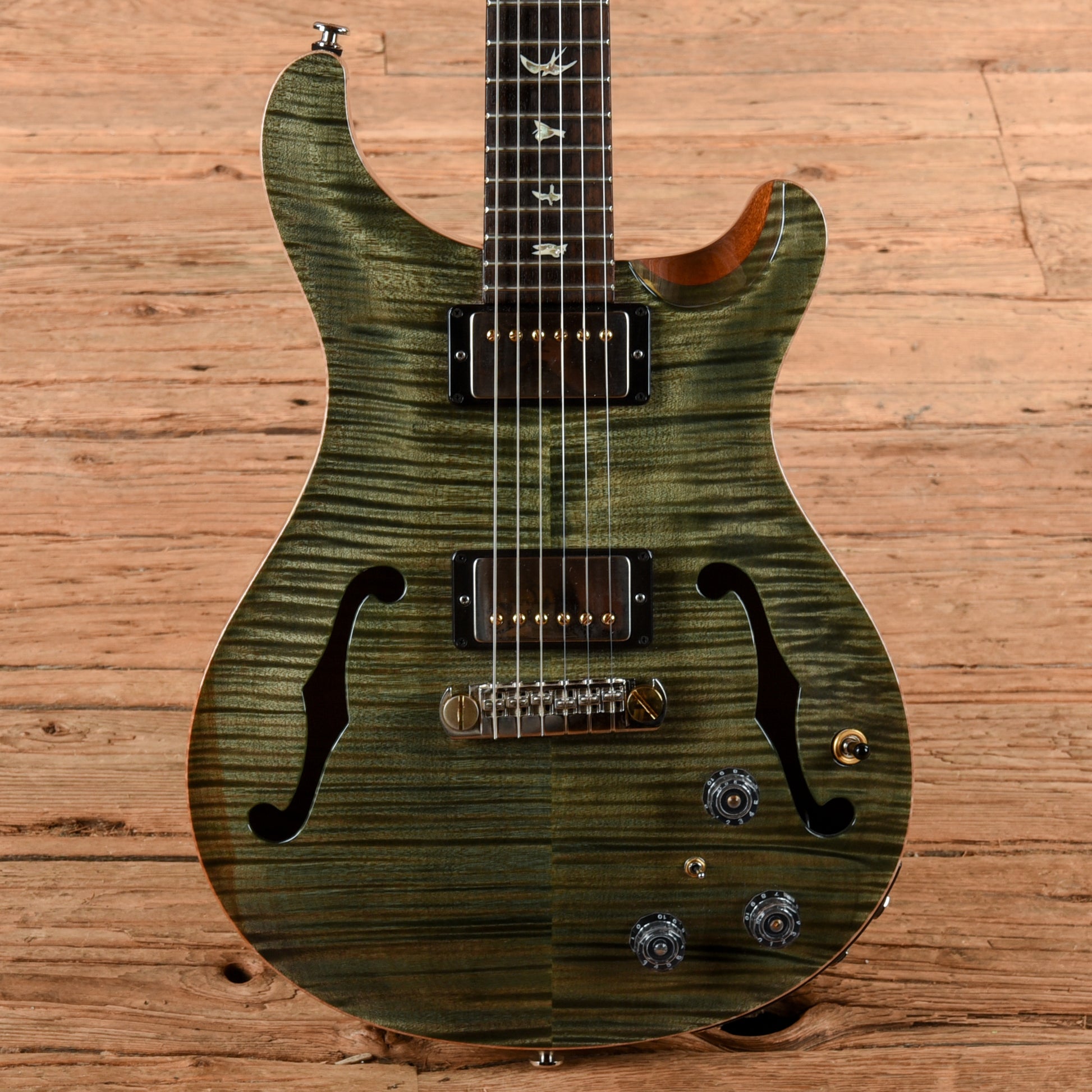 PRS Hollowbody II Piezo Trampas Green 2020 Electric Guitars