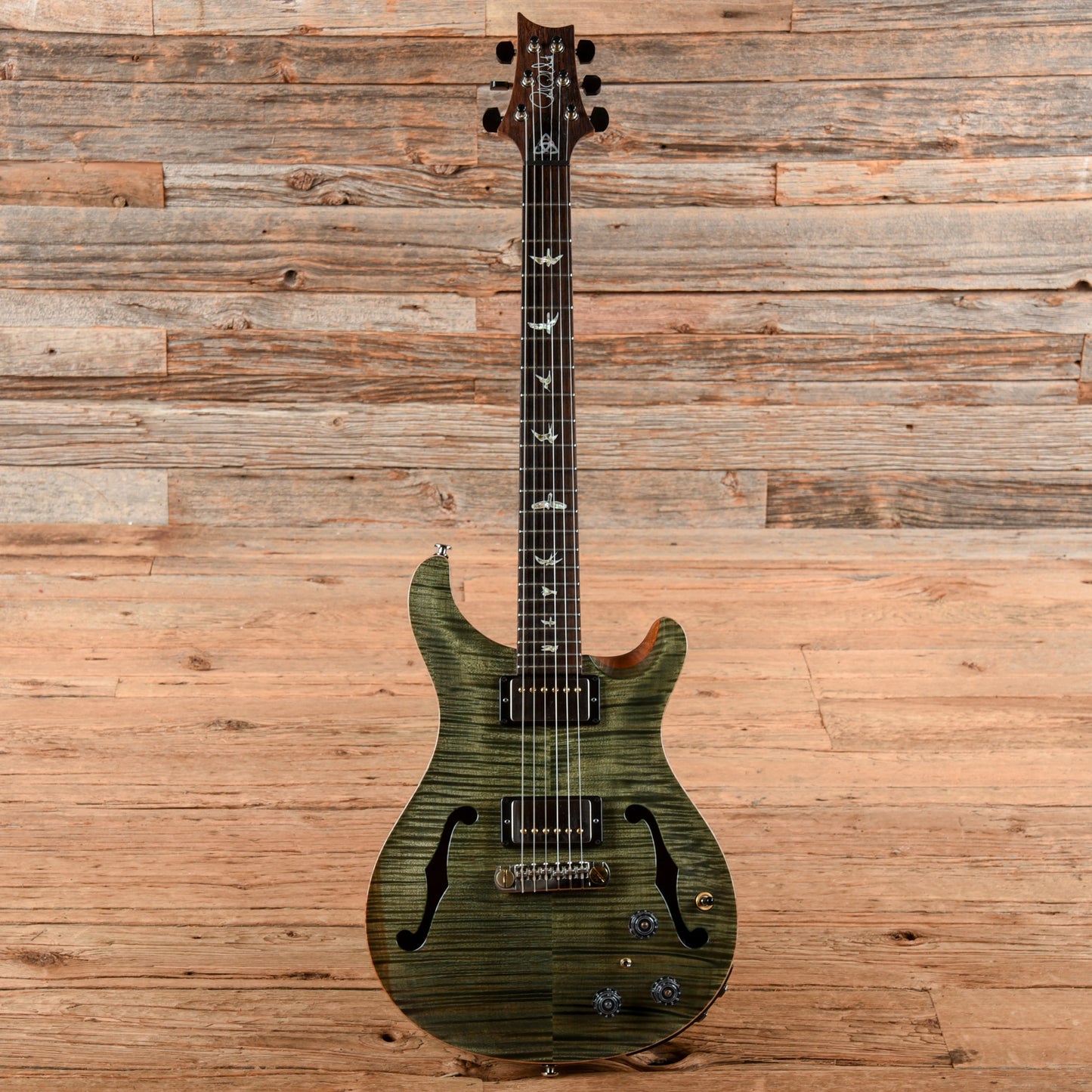 PRS Hollowbody II Piezo Trampas Green 2020 Electric Guitars