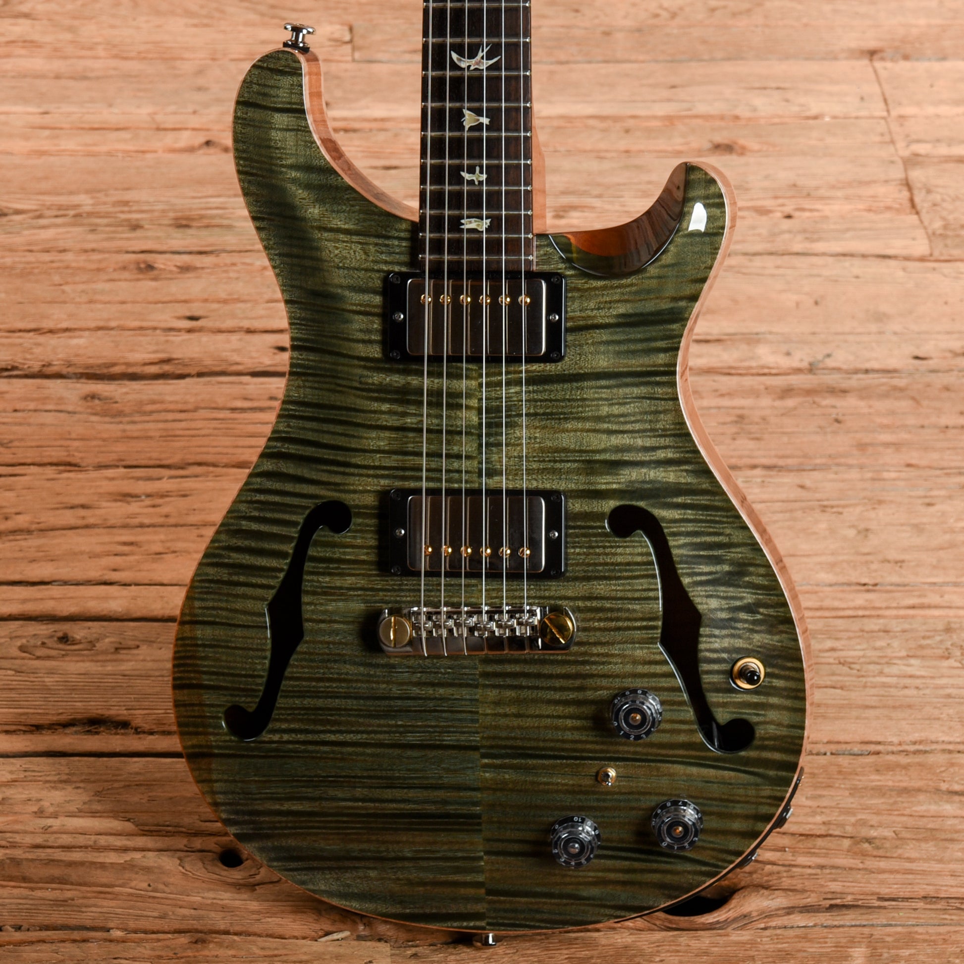PRS Hollowbody II Piezo Trampas Green 2020 Electric Guitars
