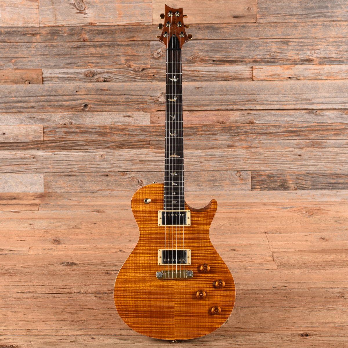 PRS Limited Edition Semi-Hollow Singlecut with Brazilian Rosewood Fretboard 10-Top Amber 2007 Electric Guitars
