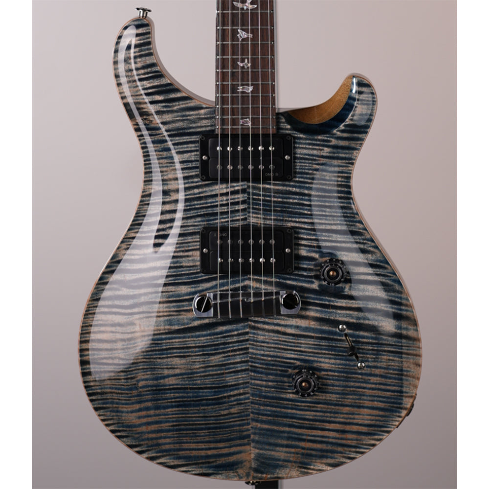 PRS Limited Edition Wood Library Custom 24 Stoptail Faded Whale Blue Natural Back Electric Guitars